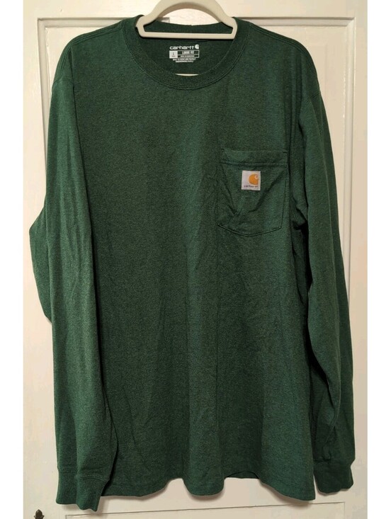 Carhartt Other - Carhartt Workwear Pocket Long Sleeve T Shirt Heavy Dusty Olive Men's LT(1517)C